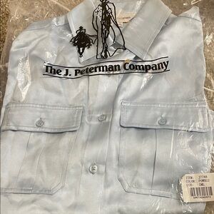 J. Peterman Light Blue Women's Blouse